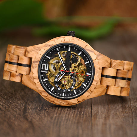 Fully Automatic Wooden Mechanical Watch - Dazpy