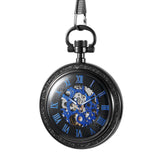 Bronze Transparent Bottom Glossy Semi-automatic Mechanical Pocket Watch - Dazpy