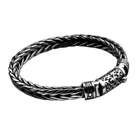 Vintage Men's Bracelet Pure Hand Knitting Personality - Dazpy