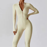 Women's High-Performance Zipper Long Sleeve Bodysuit