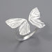 S925 Silver Sweet Style Temperament Women's Butterfly Adjustable Ring - Dazpy