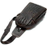 Fashion Men's Leather Shoulder Messenger Bag - Dazpy