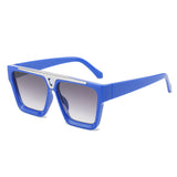 Gradient Lens Shield Sunglasses