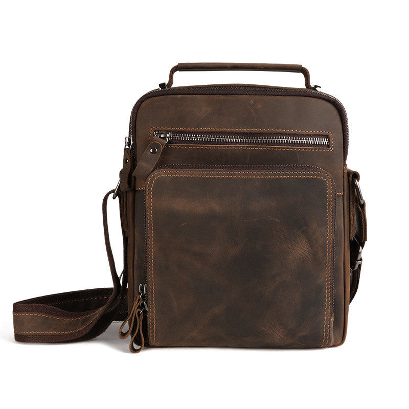 Casual Retro Large Capacity Leather Men's Bag - Dazpy