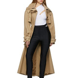 High-Waist Hollow-Out Trench Coat