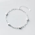 Silver Sweet Lady Love Bracelet Temperament - Dazpy