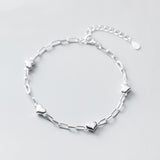 Silver Sweet Lady Love Bracelet Temperament - Dazpy