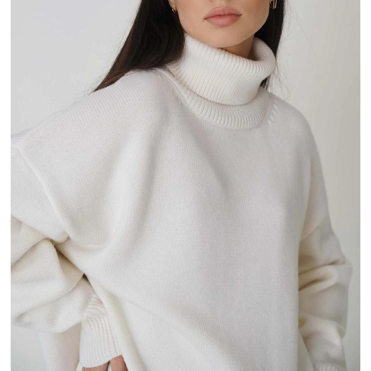 Casual Oversized Knitted Pullover for Women