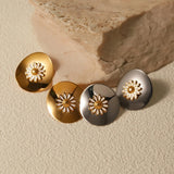 18K Gold-Plated Daisy Stud Earrings