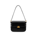 Bolso de hombro minimalista de piel auténtica