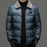 Men's Cotton-padded Jacket Winter Fur Collar Coat Men's Casual Jacket