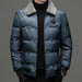 Men's Cotton-padded Jacket Winter Fur Collar Coat Men's Casual Jacket