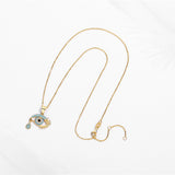 925 Sterling Silver Gold-plated Small Design Clavicle Chain - Dazpy