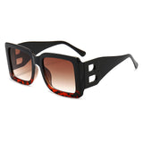 Gafas de sol de gran tamaño con montura rectangular y estilo UV400