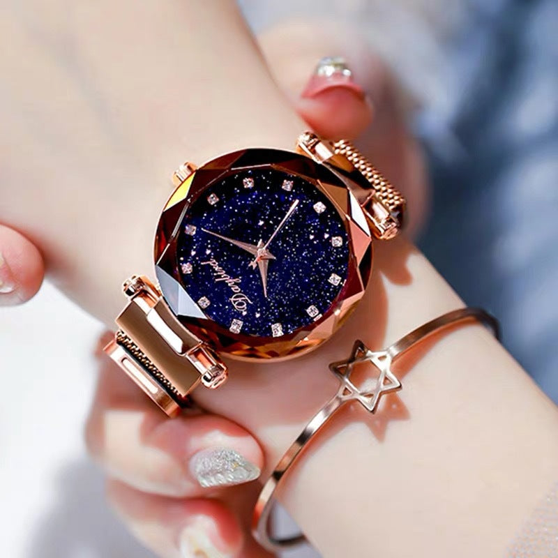 Starry Sky Lady Trendy Waterproof Magnet Quartz Watch - Dazpy