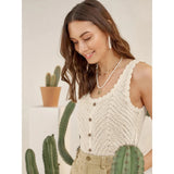 Crochet Knit Chic Tank Top