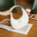 Elegant Leather Moon-Shaped Shoulder Bag