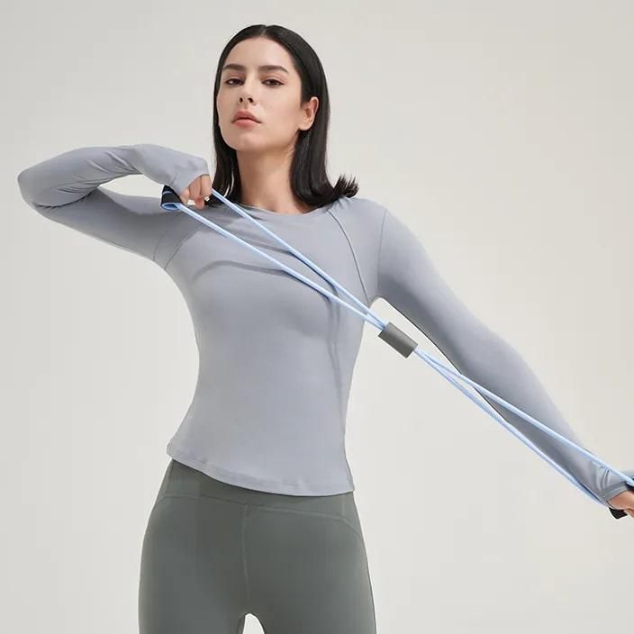 Nylon-Fitnesstop, Yoga-Shirt