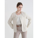 Square Collar Full Sleeves Blazer