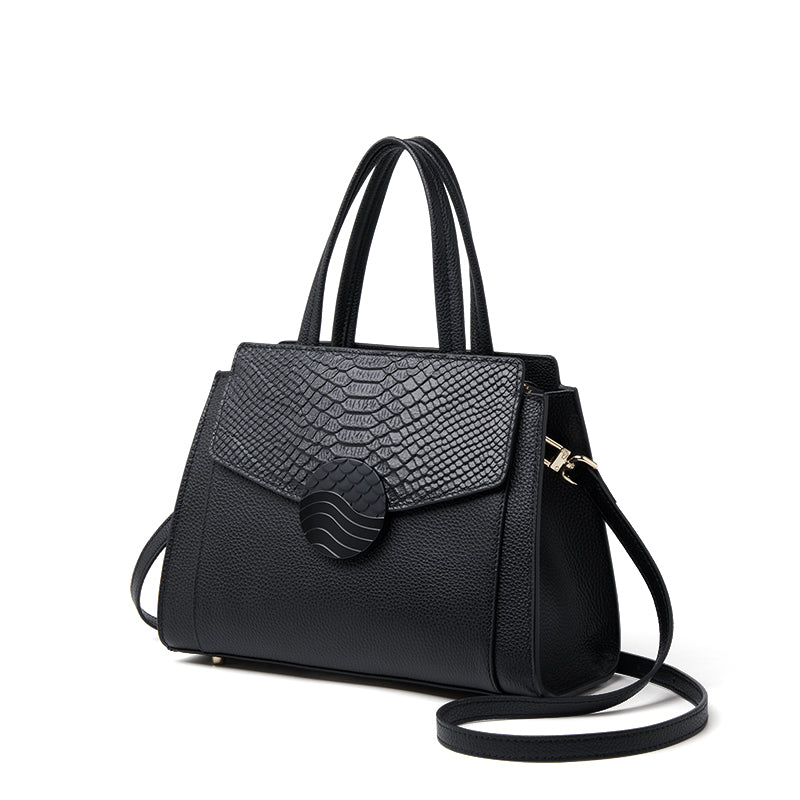 Elegante handgefertigte Lederhandtasche