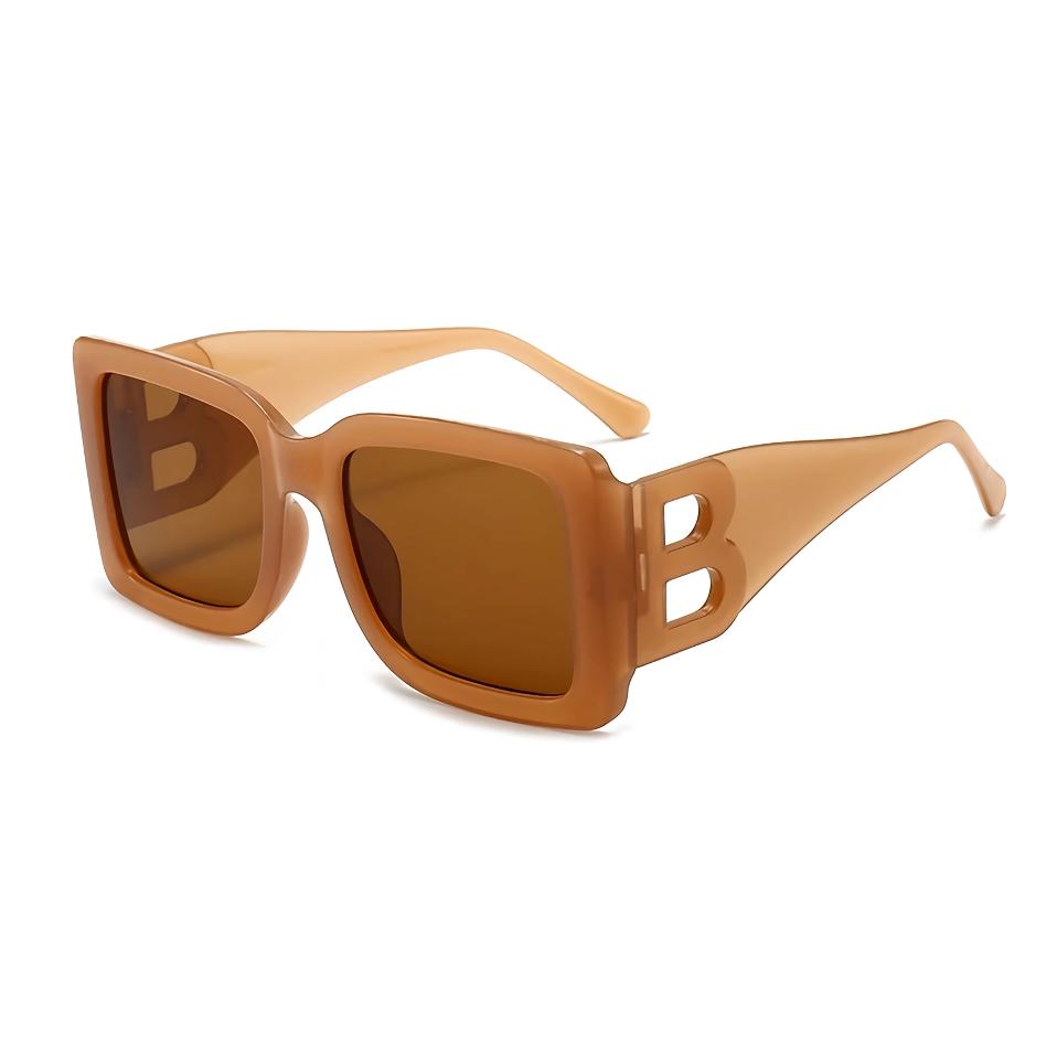 Gafas de sol de gran tamaño con montura rectangular y estilo UV400