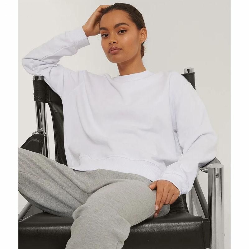 Casual O-Neck Cotton Sweatshirt for Women