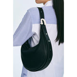 Bolso bandolera Chic Crescent de piel, suave y elegante