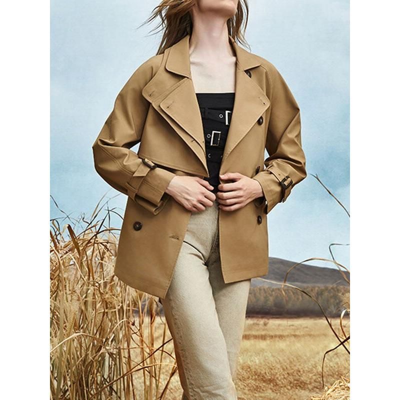 Schicker, lässiger Trenchcoat zum Schnüren für Damen