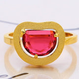 Fashion Luxury Silver Ruby Ring - Dazpy