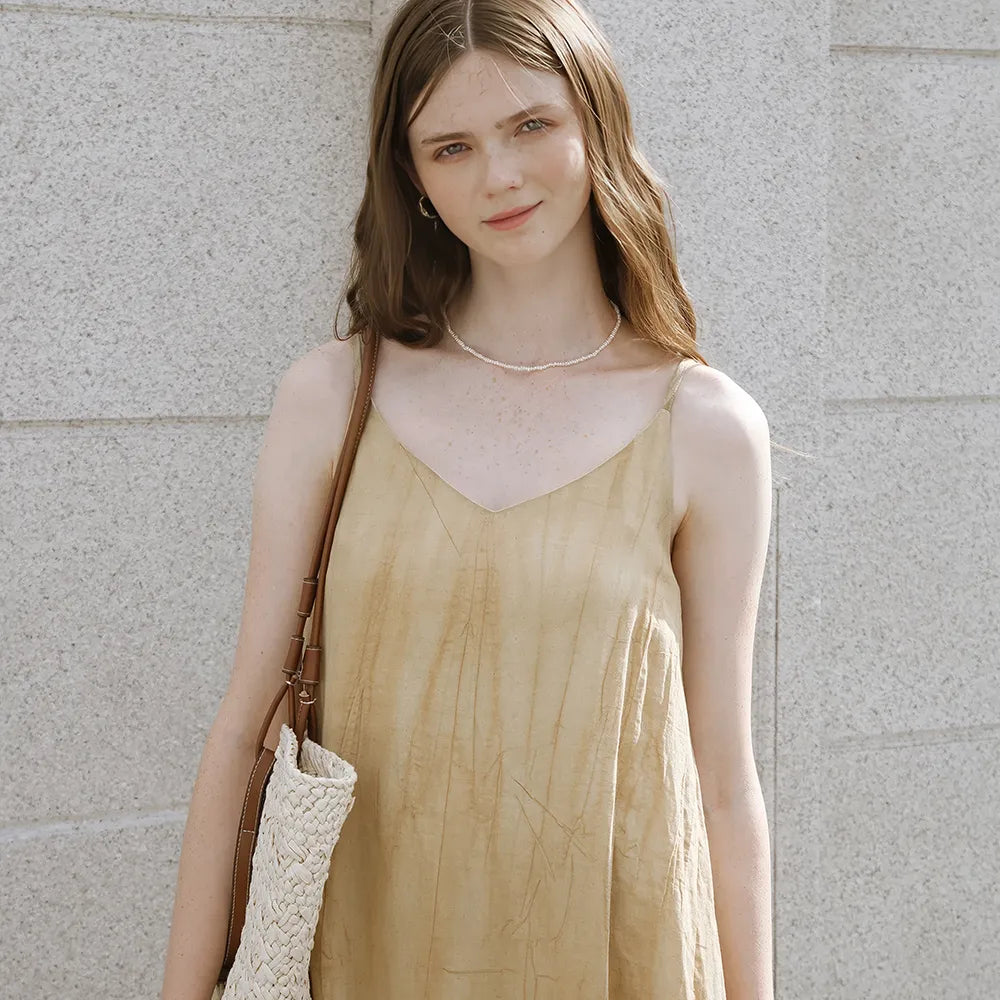 V-Neck Linen Sundress