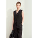 Minimalist Autumn Office Lady Sleeveless Jacket