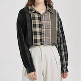 Plaid Shirt Women Streetwear