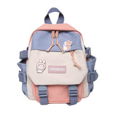 Backpack Korean Style Student Multi-pocket Fashion Backpack Junior High School Student College Schoolbag - Dazpy