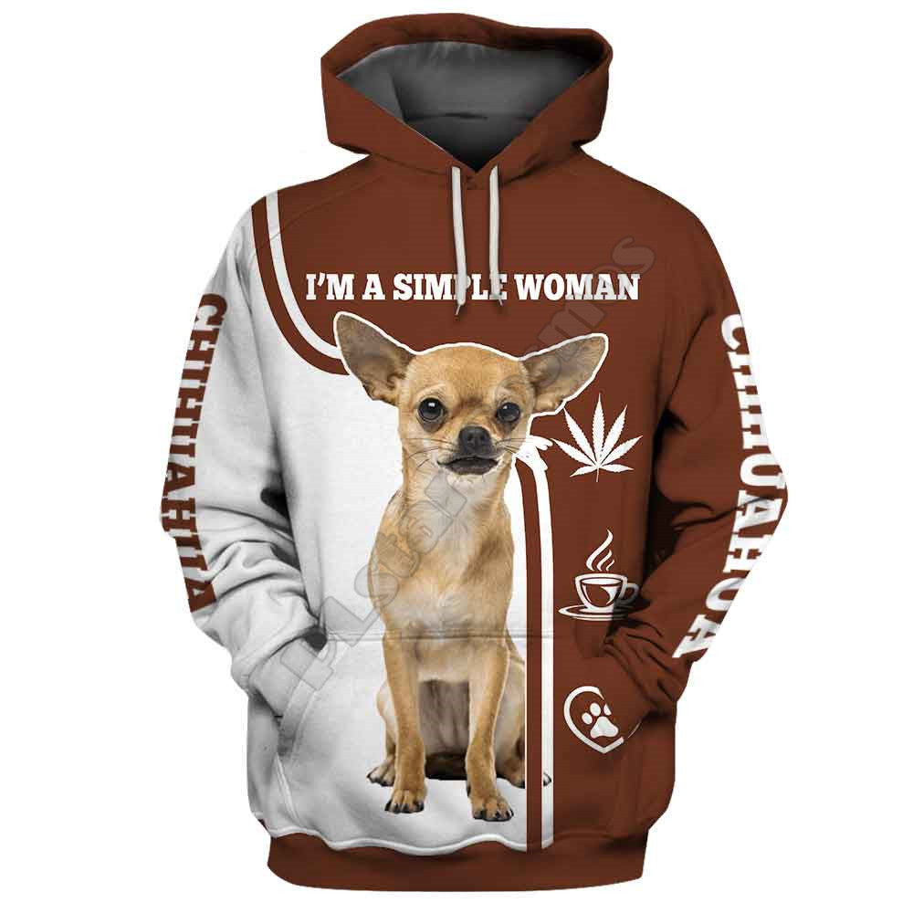 Sweatshirt mit Kapuze und Camouflage-Hund im 3D-Digitaldruck