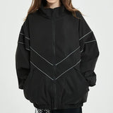 Men's Reflective Striped Hip Hop Jacket