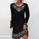 Vestido de poliéster con estampado digital para mujer
