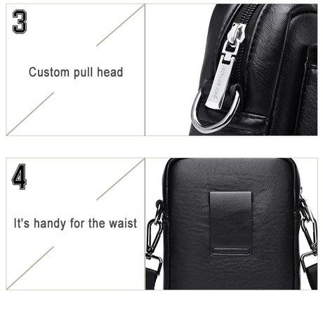 Men's Fashion Casual Mobile Phone Bag Messenger Bag - Dazpy