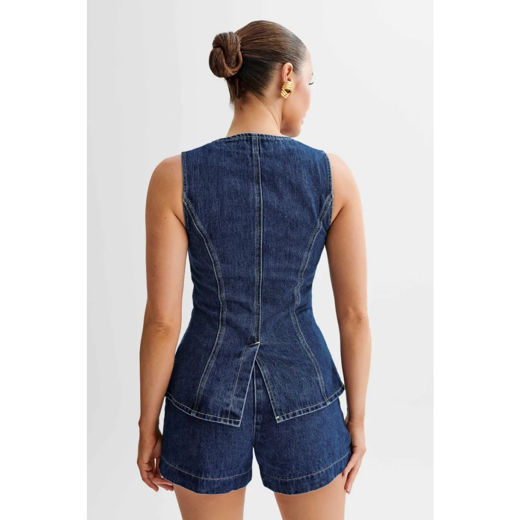 2-teiliges Sommer-Set aus Denim