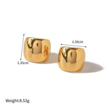 Gold Plated Stainless Steel Minimalist Smooth Ear Clip – Tarnish-Proof and Waterproof