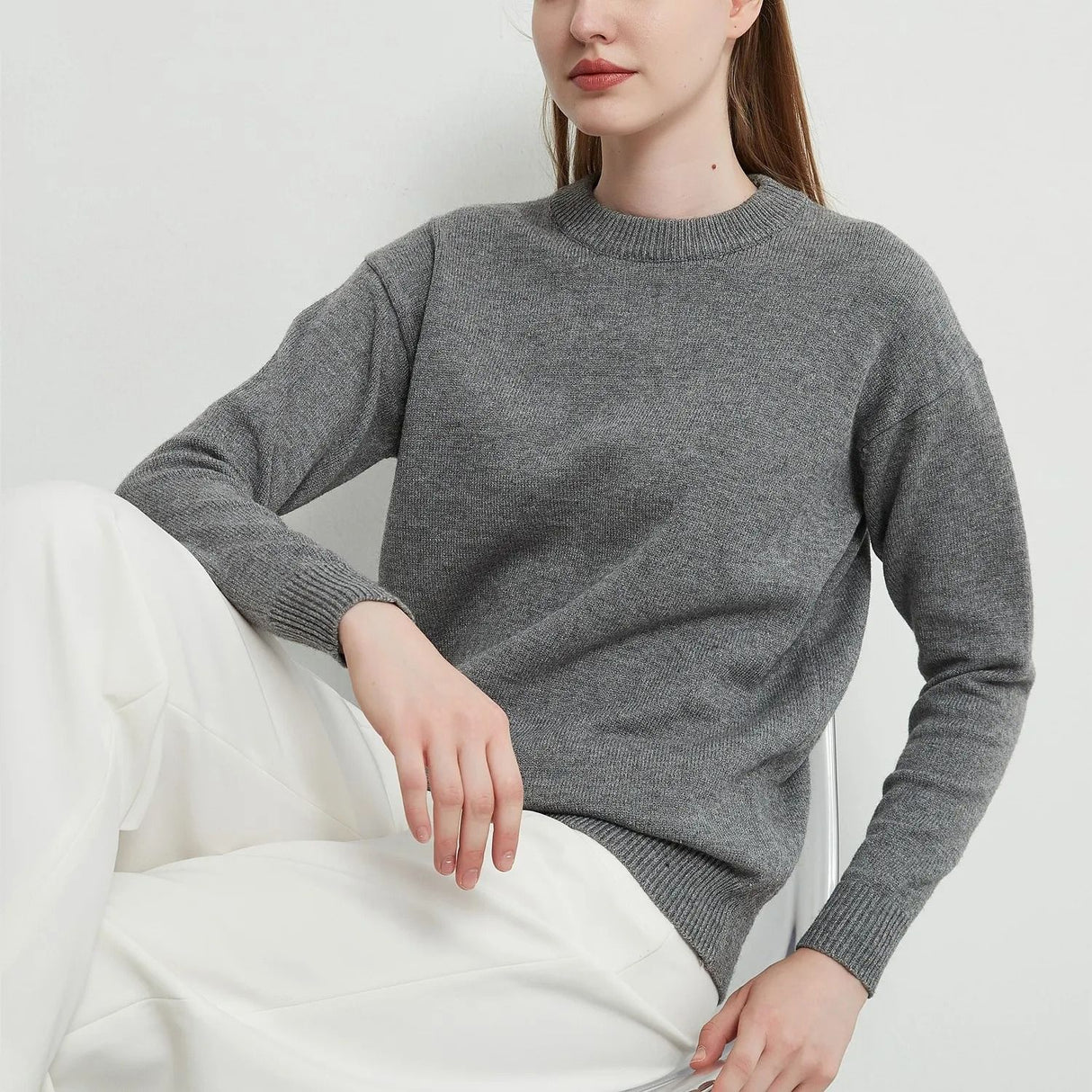 Weicher, lockerer Strickpullover