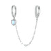 Heart Shaped Moonstone Double Ear Buckle - Dazpy