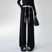 Elegant High-Waist Drawstring Wide Leg Pants for Women