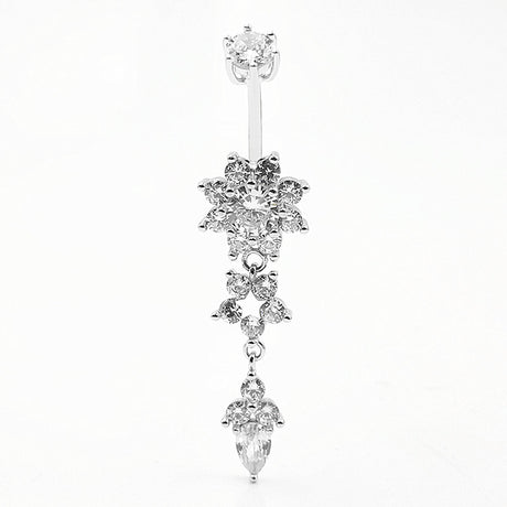 Women's Fashion S925 Silver Bellybutton Ring - Dazpy