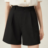 High-Waist A-Line Commuter Shorts for Women