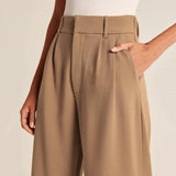 Elegant High Waist Wide Leg Trousers for Women