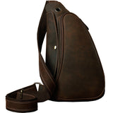 Personalized Casual Horn Breast Bag Men's Cowhide - Dazpy