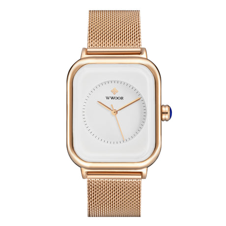 New Fashion Classic Ladies Elegant Light Luxury Square Quartz Women's Watch - Dazpy