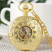 Retro Double-open Carved Hollow Manual Manipulator Pocket Watch For Men And Women - Dazpy