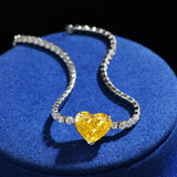 Luxury Fashion Heart-shaped High Carbon Diamond Jewelry - Dazpy