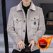 Fleece-lined Thick Men's Trendy Casual Short Coat